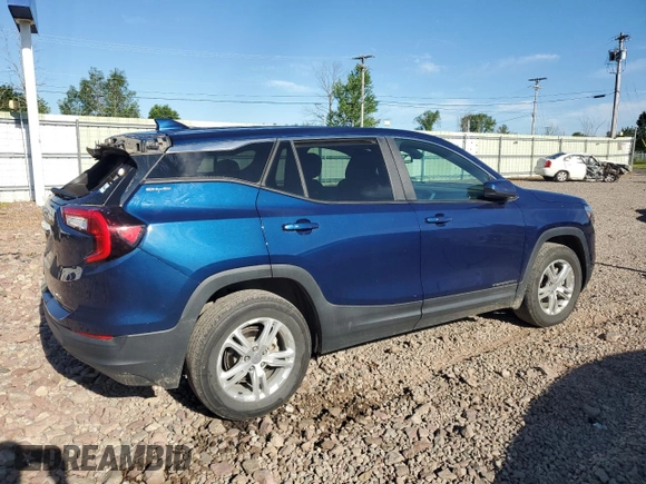 2022 GMC Terrain SLE with VIN 3GKALTEV6NL205807, listed as a Copart auction lot 65116945 with 24,944 mi miles and Salvage title. Bid and sale history available at DreamBid. Image 3.