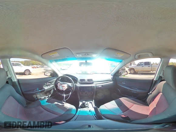 2004 Mazda 3 s with VIN JM1BK343741122704, listed as a Copart auction lot 53317435 with 214,688 mi miles and Salvage Title. Bid and sale history available at carsss.com. Image 13.