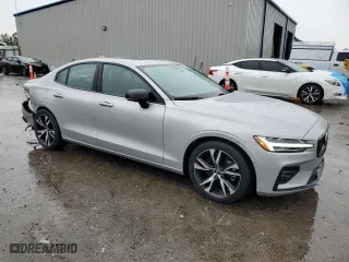 2024 Volvo S60 Plus Dark Theme with VIN 7JRL12TL4RG299512, listed as a Copart auction lot 45189695 with 19,821 mi miles and Salvage Title. Bid and sale history available at carsss.com. Image 4.