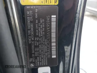 2010 BMW 1 Series 135i with VIN WBAUC7C53AVK95945, listed as a Copart auction lot 76455904 with 172,990 mi miles and Salvage title. Bid and sale history available at DreamBid. Image 15.