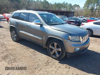 2012 Jeep Grand Cherokee Overland with VIN 1C4RJECT7CC105614, listed as a IAAI auction lot 41629174 with 264,756 mi miles. Bid and sale history available at carsss.com. Image 1.