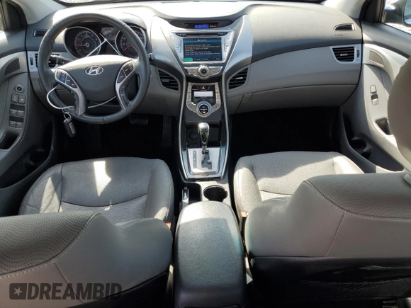 2013 Hyundai Elantra Limited with VIN KMHDH4AE3DU503348, listed as a Copart auction lot 54645915 with 49,372 mi miles and Salvage Title. Bid and sale history available at DreamBid. Image 8.