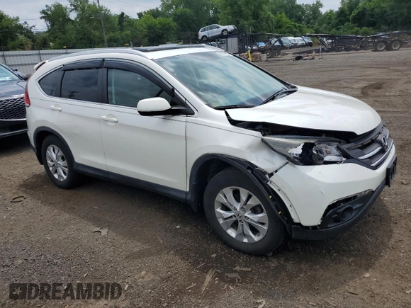 2012 Honda CR-V EX-L with VIN 5J6RM4H70CL071782, listed as a Copart auction lot 63779975 with 129,171 mi miles and Salvage title. Bid and sale history available at DreamBid. Image 4.