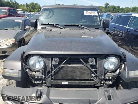 2018 Jeep Wrangler Unlimited Sahara z VIN 1C4HJXENXJW325069, wystawiony jako Copart lot #57405885 z przebiegiem 74 052 mil mil oraz Czysty tytuł • Clean title. Historia ofert i sprzedaży dostępna na DreamBid. Obrazek 5.