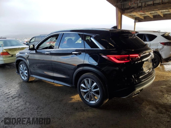 2022 Infiniti QX50 LUXE with VIN 3PCAJ5BA7NF120567, listed as a Copart auction lot 86774864 with 41,106 mi miles and Salvage Title. Bid and sale history available at carsss.com. Image 2.