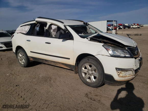2015 Chevrolet Traverse LS with VIN 1GNKRFKD4FJ244052, listed as a Copart auction lot 51437555 with 0 mi miles and Salvage Title. Bid and sale history available at carsss.com. Image 4.