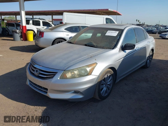 2011 Honda Accord EX-L with VIN 1HGCP3F84BA001559, listed as a IAAI auction lot 42369341 with 144,030 mi miles and . Bid and sale history available at DreamBid. Image 6.