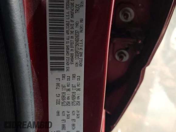 2019 Ram 1500 Laramie with VIN 1C6SRFDT5KN820237, listed as a Copart auction lot 78205614 with 179,266 mi miles and Salvage Title. Bid and sale history available at carsss.com. Image 13.