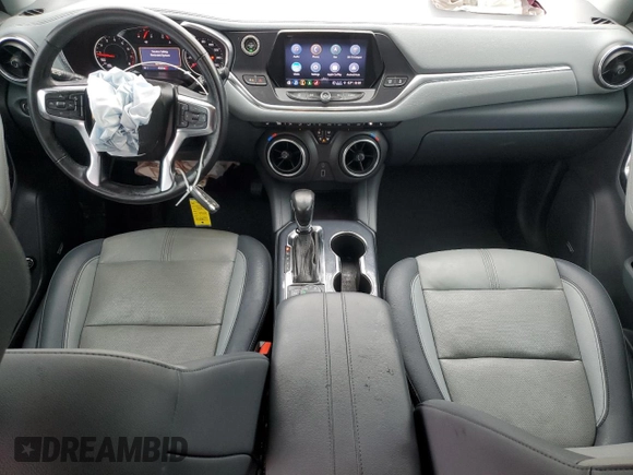 2022 Chevrolet Blazer LT with VIN 3GNKBJR48NS147768, listed as a Copart auction lot 43224285 with 45,336 mi miles and Salvage title. Bid and sale history available at DreamBid. Image 8.