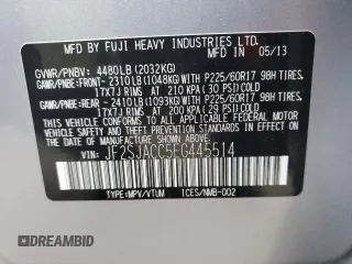 2014 Subaru Forester 2.5i Premium with VIN JF2SJACC5EG445514, listed as a Copart auction lot 85522144 with 147,307 mi miles and Salvage Title. Bid and sale history available at carsss.com. Image 14.