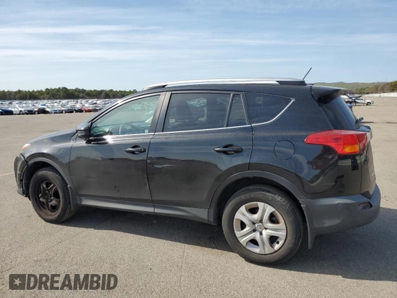 2015 Toyota RAV4 LE with VIN 2T3BFREV0FW296593, listed as a Copart auction lot 54052395 with 106,702 mi miles and Salvage title. Bid and sale history available at DreamBid. Image 2.