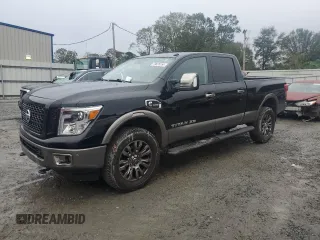 2018 Nissan Titan XD PRO-4X with VIN 1N6BA1F46JN515351, listed as a Copart auction lot 79628154 with 140,380 mi miles and Salvage Title. Bid and sale history available at carsss.com. Image 1.