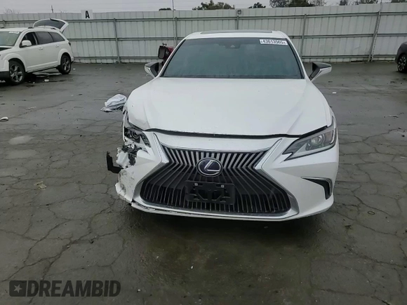 2021 Lexus ES with VIN 58ACA1C11MU012343, listed as a Copart auction lot 43613565 with 41,160 mi miles and Salvage Title. Bid and sale history available at carsss.com. Image 10.
