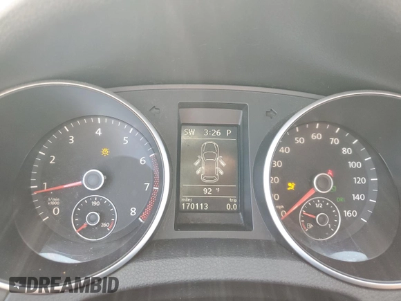 2010 Volkswagen Jetta SportWagen SE with VIN 3VWTZ7AJ5AM663885, listed as a Copart auction lot 60177074 with 170,113 mi miles and Salvage Title. Bid and sale history available at carsss.com. Image 9.