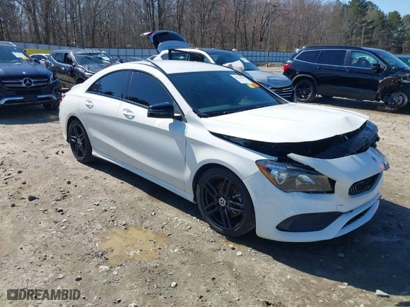 2019 Mercedes-Benz CLA with VIN WDDSJ4EB2KN729555, listed as a IAAI auction lot 41730007 with 50,914 mi miles. Bid and sale history available at carsss.com. Image 1.