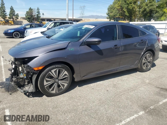 2017 Honda Civic Sedan EX-T with VIN 2HGFC1F42HH652693, listed as a Copart auction lot 50184425 with 75,448 mi miles and Salvage Title. Bid and sale history available at carsss.com. Image 1.