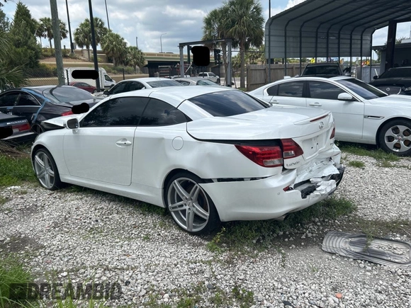 2010 Lexus IS 250 C z VIN JTHFF2C21A2511092, wystawiony jako Copart lot #59193075 z przebiegiem 192 550 mil mil oraz Czysty tytuł • Clean title. Historia ofert i sprzedaży dostępna na DreamBid. Obrazek 3.