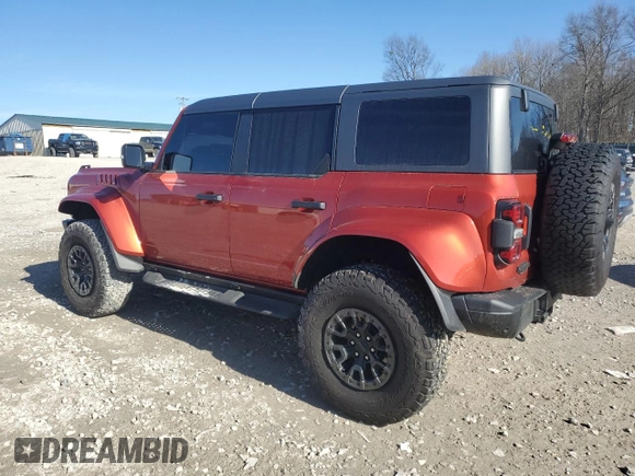 2024 Ford Bronco Raptor с VIN 1FMEE0RR2RLA01327, выставлен на аукционе Copart как лот 43595095 с пробегом 10 235 миль миль и Чистый • Clean title. История ставок и продаж доступна на DreamBid. Изображение 2.