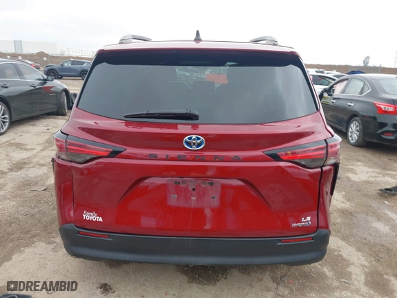 2021 Toyota Sienna LE with VIN 5TDKRKEC5MS025881, listed as a IAAI auction lot 41565581 with 1 mi miles. Bid and sale history available at carsss.com. Image 16.