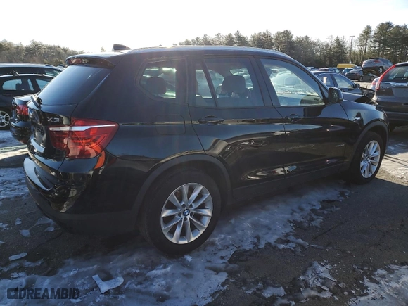 2015 BMW X3 xDrive28i with VIN 5UXWX9C51F0D53956, listed as a Copart auction lot 42615855 with 148,917 mi miles and Salvage Title. Bid and sale history available at carsss.com. Image 3.