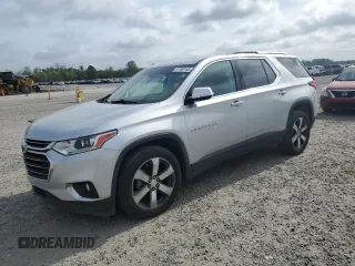 2018 Chevrolet Traverse LT z VIN 1GNEVHKW1JJ210911, wystawiony jako Copart lot #51760145 z przebiegiem 87 181 mil mil oraz Szkoda całkowita • Salvage title. Historia ofert i sprzedaży dostępna na DreamBid. Obrazek 1.