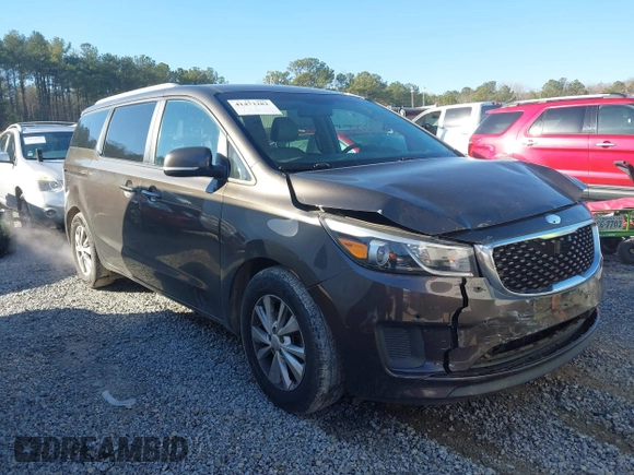 2018 Kia Sedona LX with VIN KNDMB5C15J6399953, listed as a IAAI auction lot 41472282 with 157,552 mi miles. Bid and sale history available at carsss.com. Image 13.
