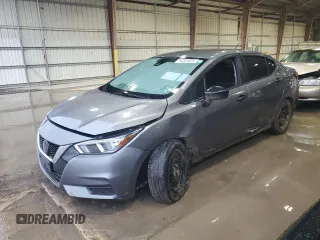 2020 Nissan Versa S with VIN 3N1CN8DV7LL880546, listed as a Copart auction lot 54361355 with 57,677 mi miles and Salvage title. Bid and sale history available at DreamBid. Image 1.