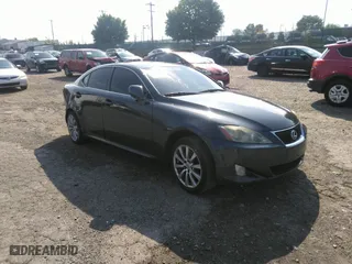 2007 Lexus IS 250 with VIN JTHCK262175011788, listed as a IAAI auction lot 39887880 with 210,537 mi miles. Bid and sale history available at carsss.com. Image 1.