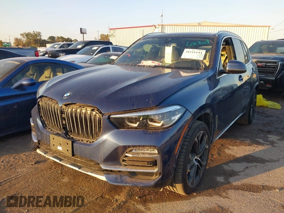 2021 BMW X5 sDrive40i with VIN 5UXCR4C01M9F02587, listed as a IAAI auction lot 41111144 with 23,844 mi miles. Bid and sale history available at carsss.com. Image 17.