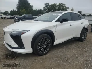2023 Lexus RZ with VIN JTJAAAAB4PA013942, listed as a Copart auction lot 71572484 with 3,153 mi miles and Salvage Title. Bid and sale history available at carsss.com. Image 1.
