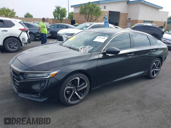 2021 Honda Accord Sport z VIN 1HGCV2F34MA002041, wystawiony jako IAAI lot #42575056 z przebiegiem 78 804 mil mil oraz . Historia ofert i sprzedaży dostępna na DreamBid. Obrazek 2.