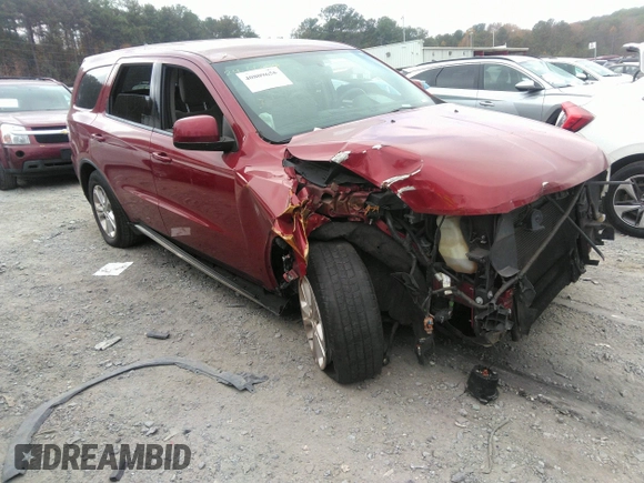 2013 Dodge Durango SXT with VIN 1C4RDHAG0DC694859, listed as a IAAI auction lot 40809655 with 190,130 mi miles and . Bid and sale history available at DreamBid. Image 1.