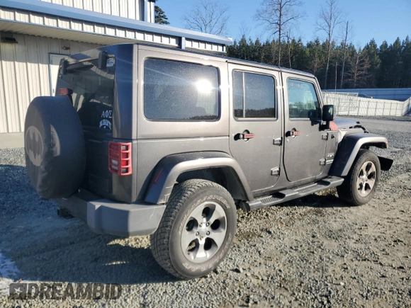 2018 Jeep Wrangler JK Unlimited Sahara with VIN 1C4HJWEG0JL911874, listed as a Copart auction lot 41928815 with 84,660 mi miles and Salvage Title. Bid and sale history available at carsss.com. Image 3.