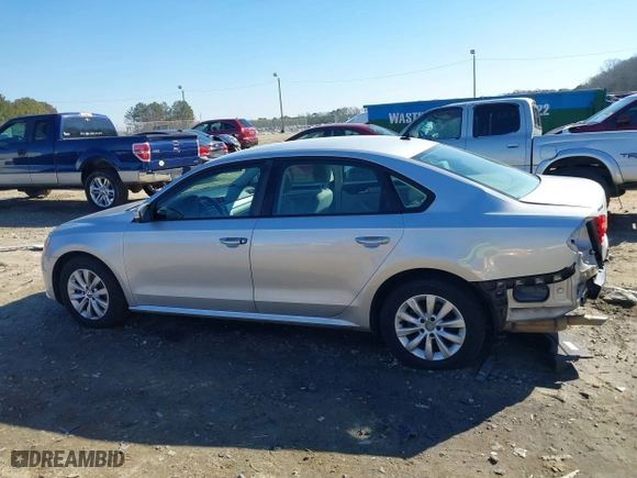 2012 Volkswagen Passat S w/Appearance with VIN 1VWAH7A34CC106918, listed as a IAAI auction lot 41351509 with 202,208 mi miles. Bid and sale history available at carsss.com. Image 15.