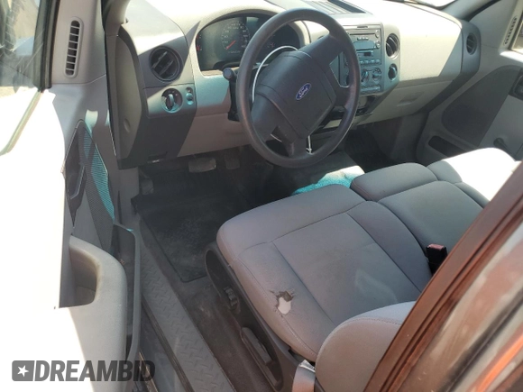 2006 Ford F-150 STX with VIN 1FTRX02W06KB84129, listed as a Copart auction lot 60349115 with 132,768 mi miles and Salvage title. Bid and sale history available at DreamBid. Image 8.