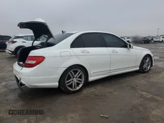 2014 Mercedes-Benz C with VIN WDDGF4HB2EA935084, listed as a Copart auction lot 44710705 with 129,016 mi miles and Salvage Title. Bid and sale history available at carsss.com. Image 3.