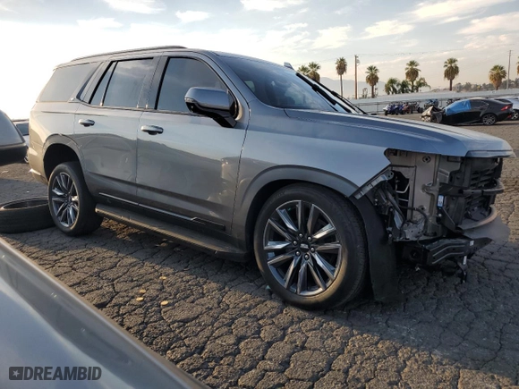 2021 Cadillac Escalade Sport Platinum with VIN 1GYS4GKL5MR474065, listed as a Copart auction lot 75037764 with 30,906 mi miles and Salvage Title. Bid and sale history available at carsss.com. Image 4.