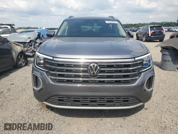 2024 Volkswagen Atlas SE z VIN 1V2JR2CA5RC597456, wystawiony jako Copart lot #57634905 z przebiegiem 8 994 mil mil oraz Szkoda całkowita • Salvage title. Historia ofert i sprzedaży dostępna na DreamBid. Obrazek 5.