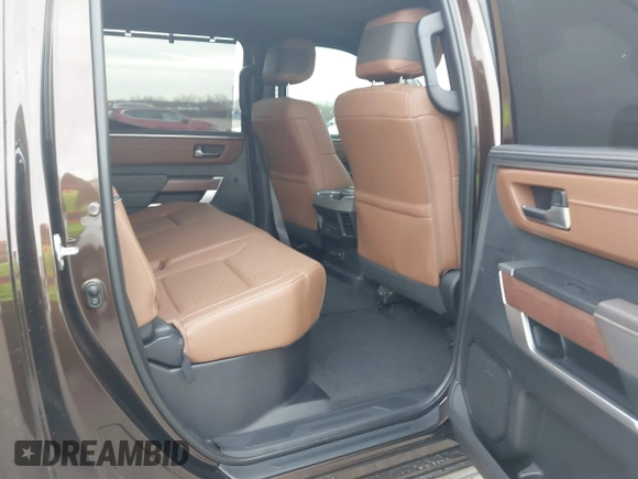 2023 Toyota Tundra 1794 Edition with VIN 5TFMA5AB1PX021419, listed as a IAAI auction lot 41359917 with 41,258 mi miles and . Bid and sale history available at DreamBid. Image 8.