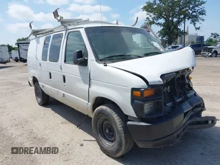 2009 Ford Econoline Cargo with VIN 1FTNE24L19DA20142, listed as a IAAI auction lot 42338638 with 209,635 mi miles and . Bid and sale history available at DreamBid. Image 1.