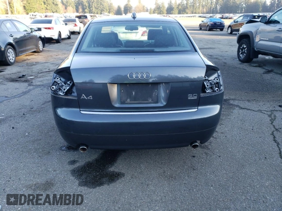 2004 Audi A4 3.0L with VIN WAULT68E64A179570, listed as a Copart auction lot 82654564 with 158,810 mi miles and Salvage Title. Bid and sale history available at carsss.com. Image 6.