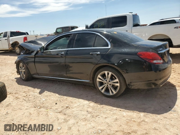 2018 Mercedes-Benz C 300 with VIN 55SWF4JB5JU281150, listed as a Copart auction lot 55307205 with Not provided miles and Salvage title. Bid and sale history available at DreamBid. Image 2.