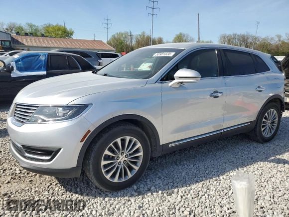 2017 Lincoln MKX Select with VIN 2LMPJ6KR6HBL53413, listed as a Copart auction lot 50981035 with 68,539 mi miles and Salvage Title. Bid and sale history available at carsss.com. Image 1.
