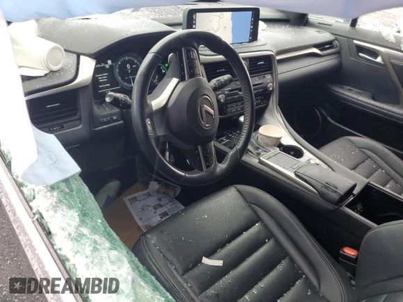 2022 Lexus RX 350 F Sport with VIN 2T2YZMDA6NC322346, listed as a Copart auction lot 61393195 with 54,576 mi miles and Salvage title. Bid and sale history available at DreamBid. Image 8.
