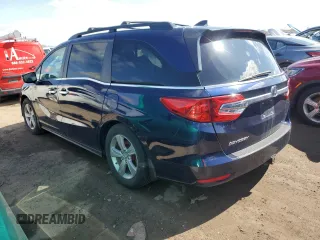 2020 Honda Odyssey EX-L with VIN 5FNRL6H7XLB044239, listed as a Copart auction lot 51140925 with 106,702 mi miles and Salvage Title. Bid and sale history available at carsss.com. Image 2.