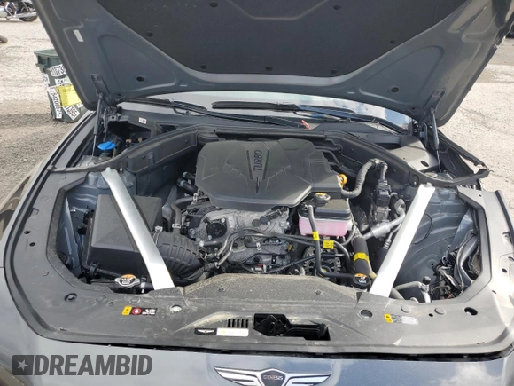 2024 Genesis G70 2.5T with VIN KMTG34SCXRU141623, listed as a Copart auction lot 55944715 with 25,318 mi miles and Salvage title. Bid and sale history available at DreamBid. Image 11.