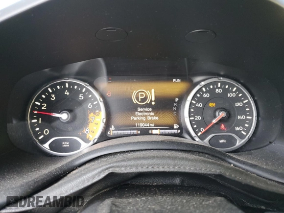 2015 Jeep Renegade Trailhawk with VIN ZACCJBCT2FPB39142, listed as a Copart auction lot 69213184 with 119,044 mi miles and Salvage Title. Bid and sale history available at DreamBid. Image 9.