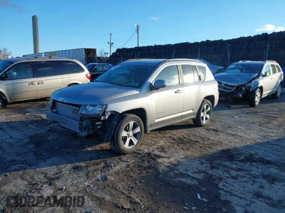 2017 Jeep Compass High Altitude with VIN 1C4NJDEB3HD100084, listed as a IAAI auction lot 41590905 with 57,225 mi miles and . Bid and sale history available at DreamBid. Image 19.