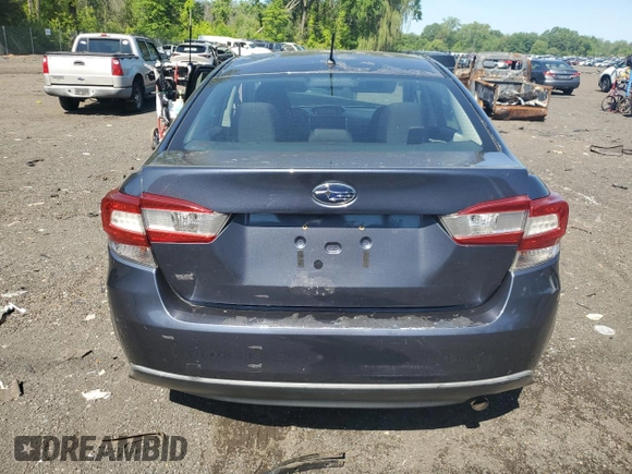 2017 Subaru Impreza with VIN 4S3GKAA68H3600518, listed as a Copart auction lot 58480885 with Not provided miles and Salvage title. Bid and sale history available at DreamBid. Image 6.