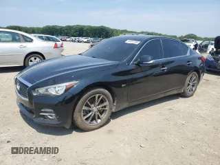2017 Infiniti Q50 Premium with VIN JN1EV7AR0HM838405, listed as a Copart auction lot 60881265 with 87,384 mi miles and Clean title. Bid and sale history available at DreamBid. Image 1.
